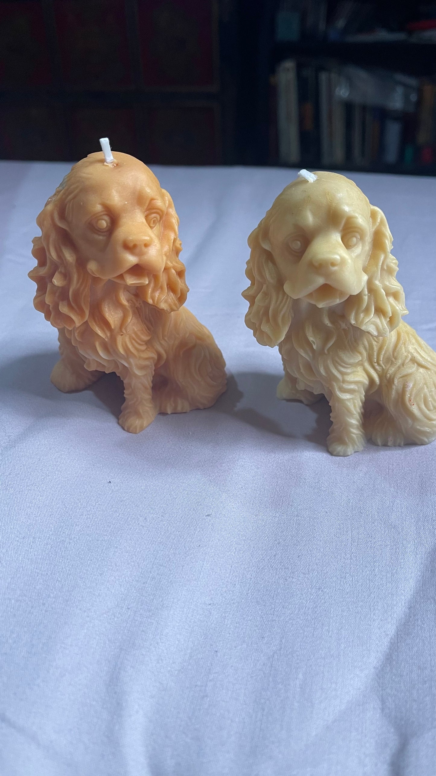 Handmade Beeswax Dog-Shaped Candle