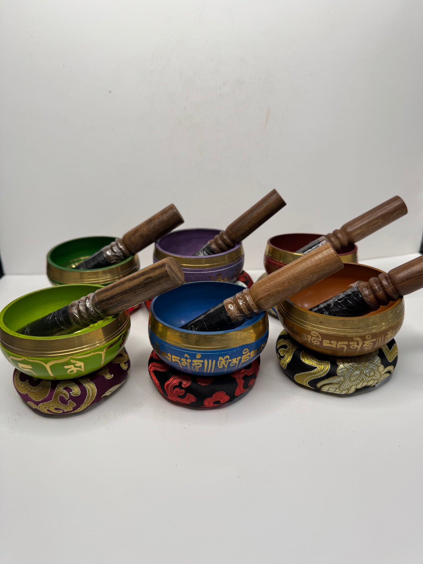 Colorful Handcrafted Singing Bowls