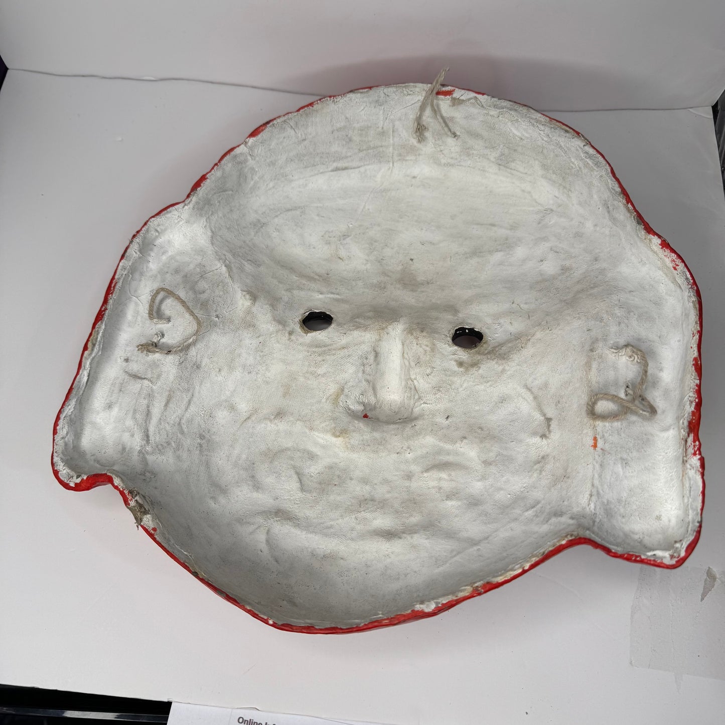 Handcrafted Red Demon clay Mask – Wall Décor with Cultural Significance