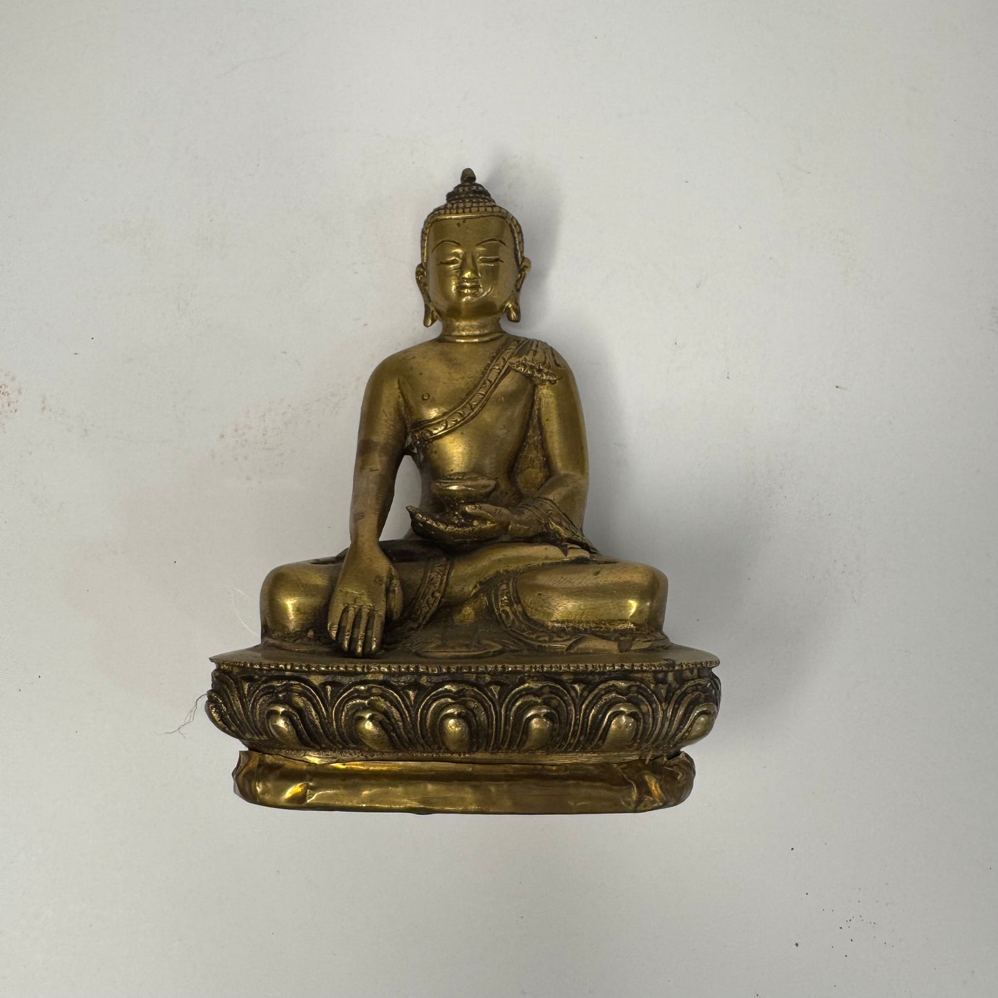Antique Brass Buddha Statue – Meditative Pose
