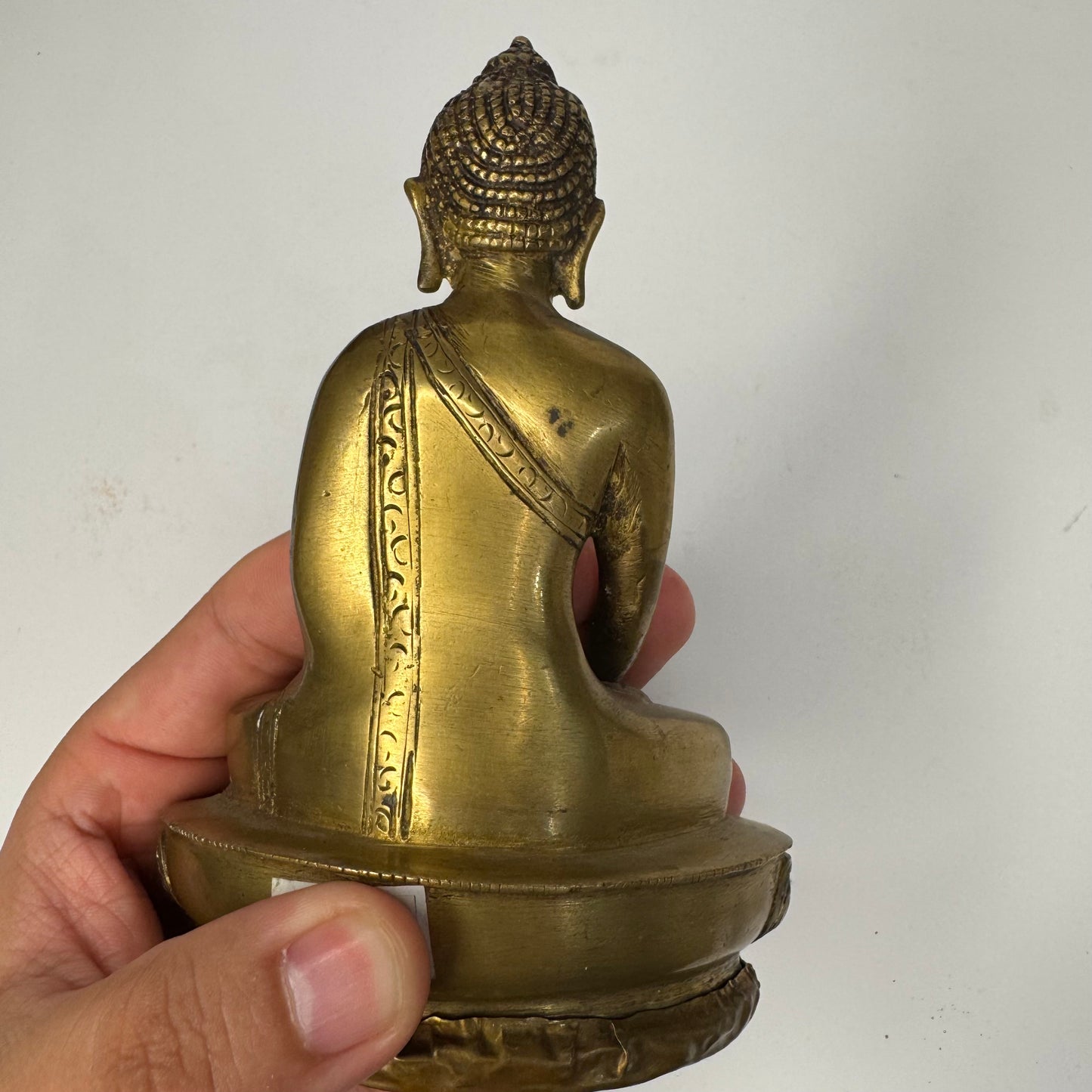 Antique Brass Buddha Statue – Meditative Pose