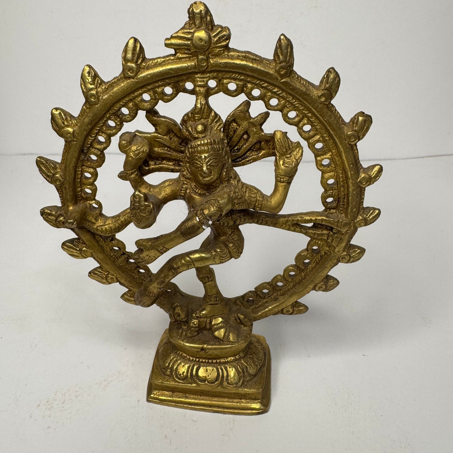 Brass Nataraja Statue – Dancing Shiva Figurine