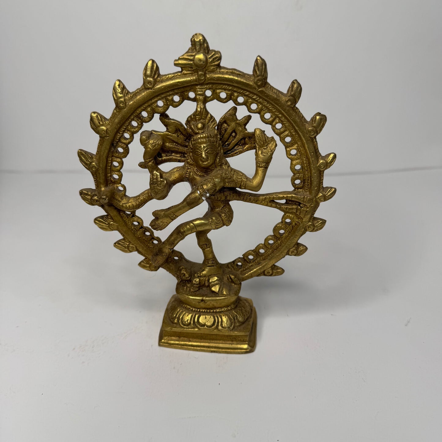 Brass Nataraja Statue – Dancing Shiva Figurine
