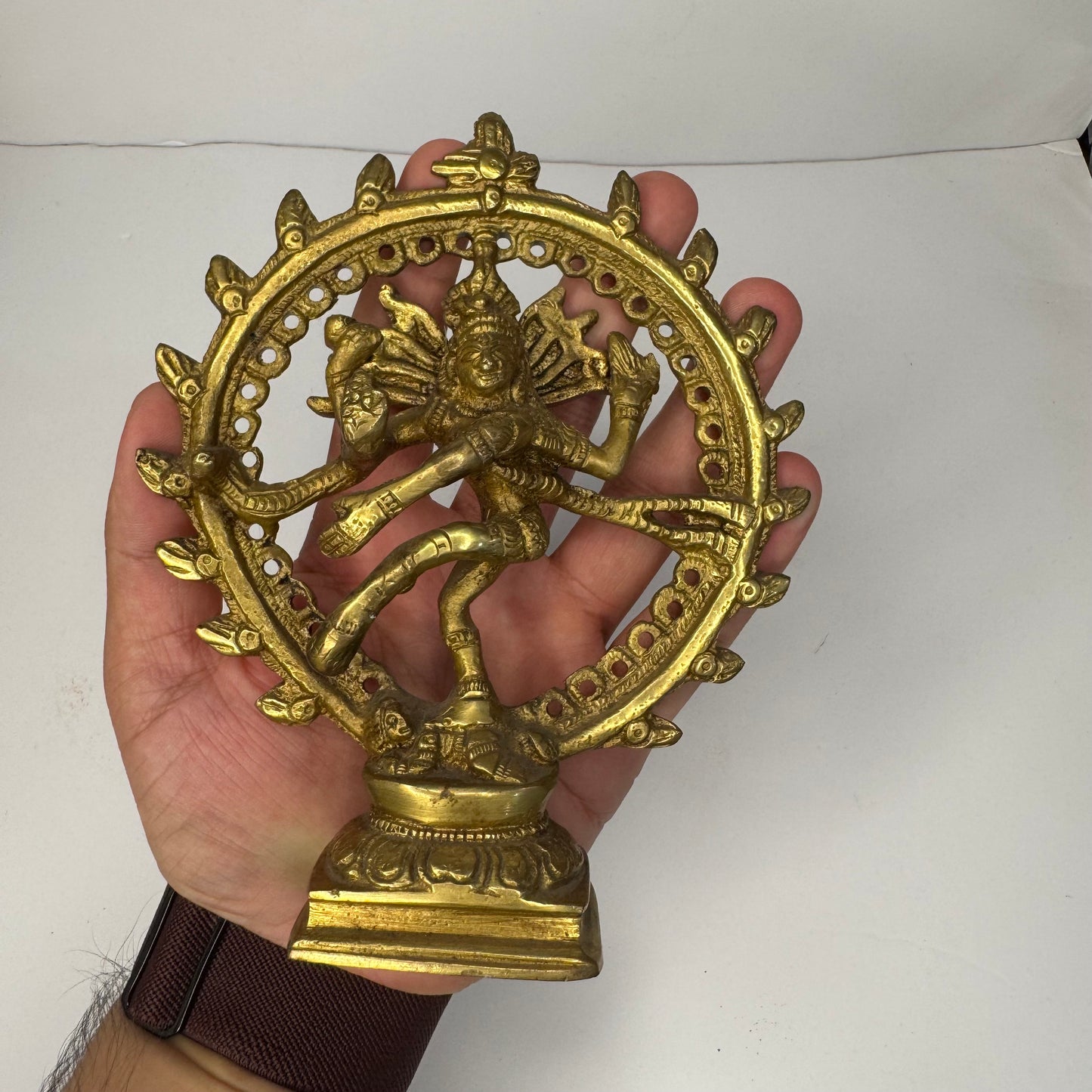 Brass Nataraja Statue – Dancing Shiva Figurine