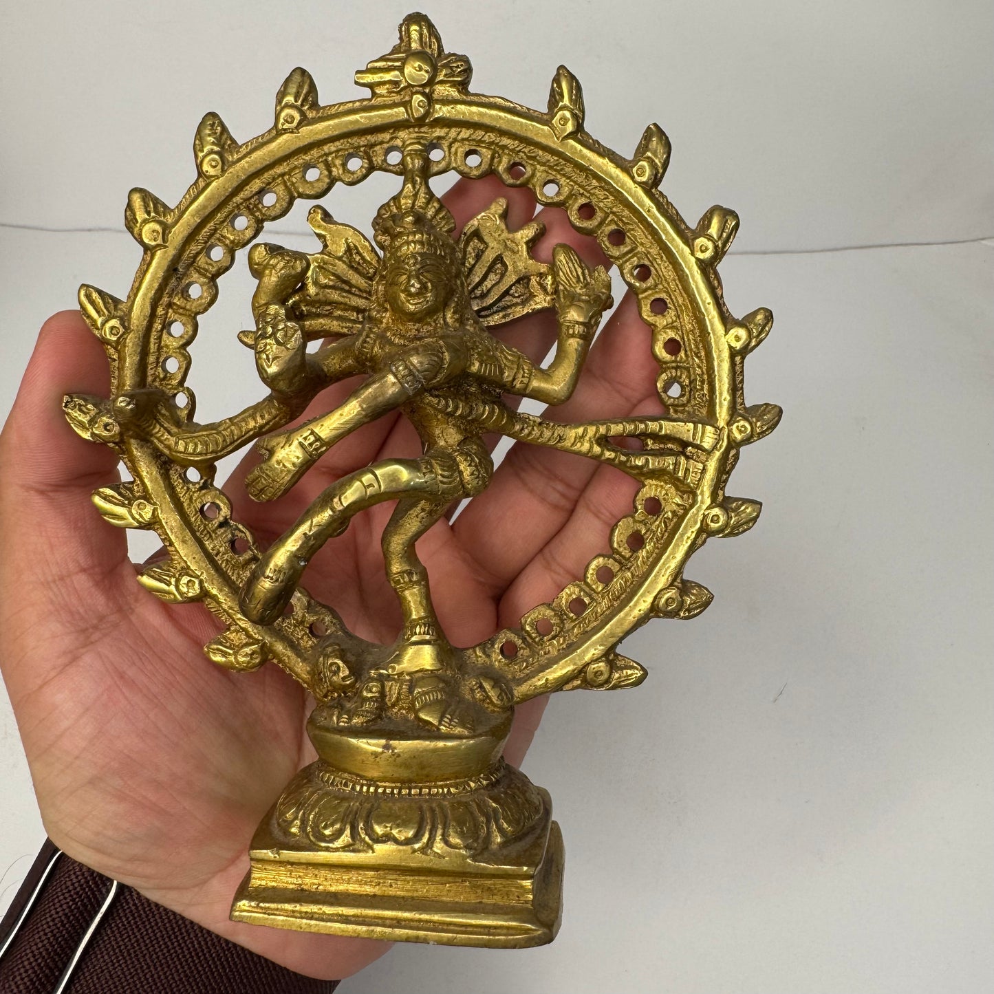 Brass Nataraja Statue – Dancing Shiva Figurine