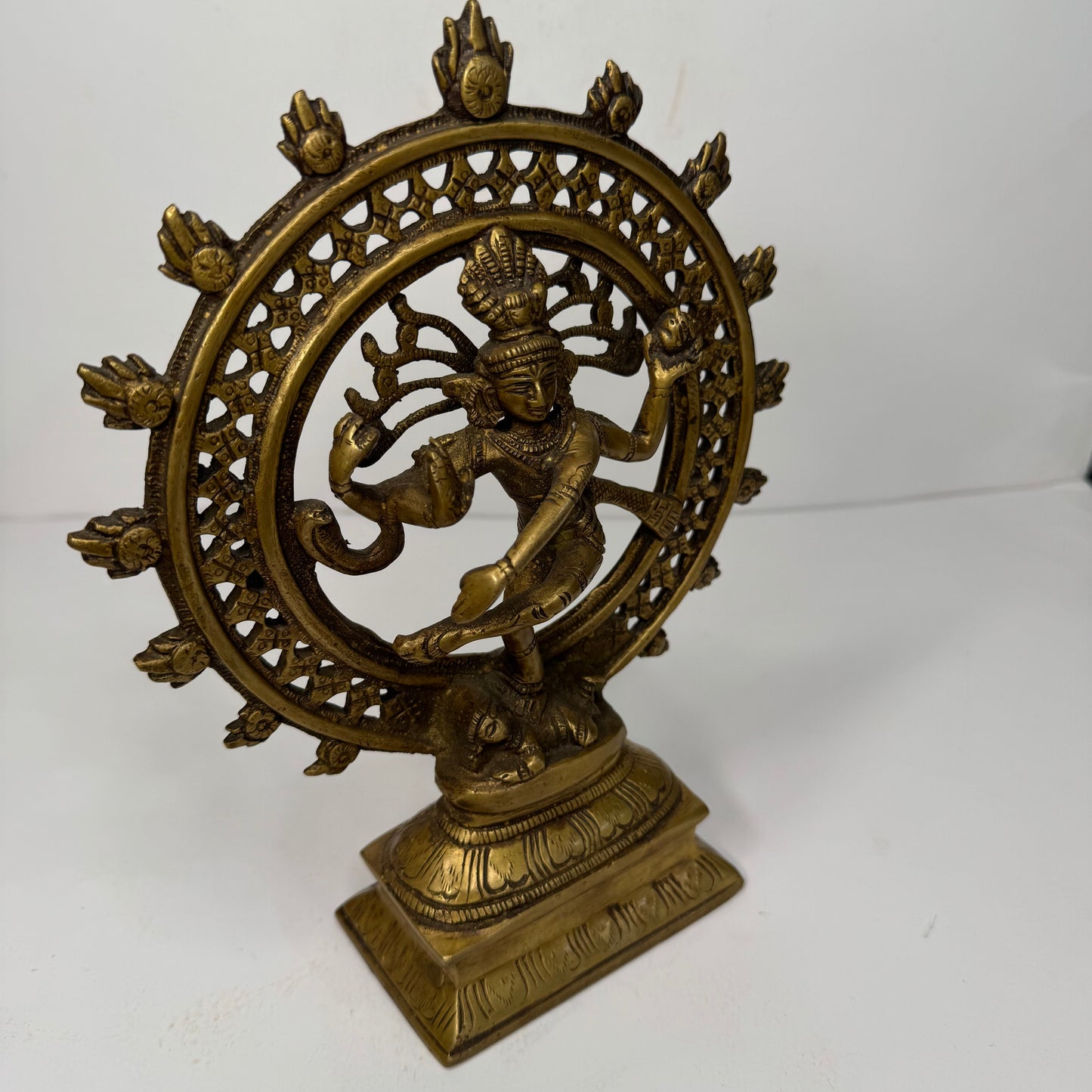 Brass Nataraja Statue – Dancing Shiva Figurine