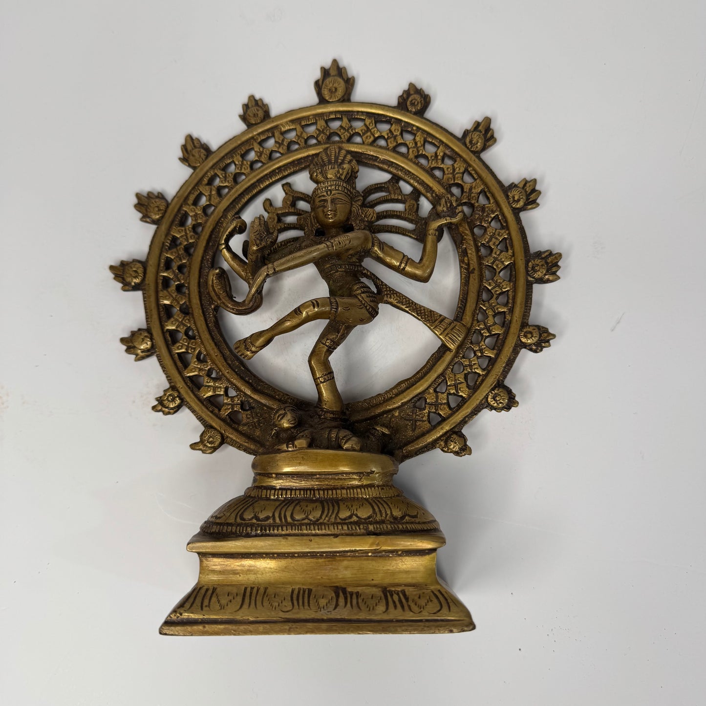 Brass Nataraja Statue – Dancing Shiva Figurine