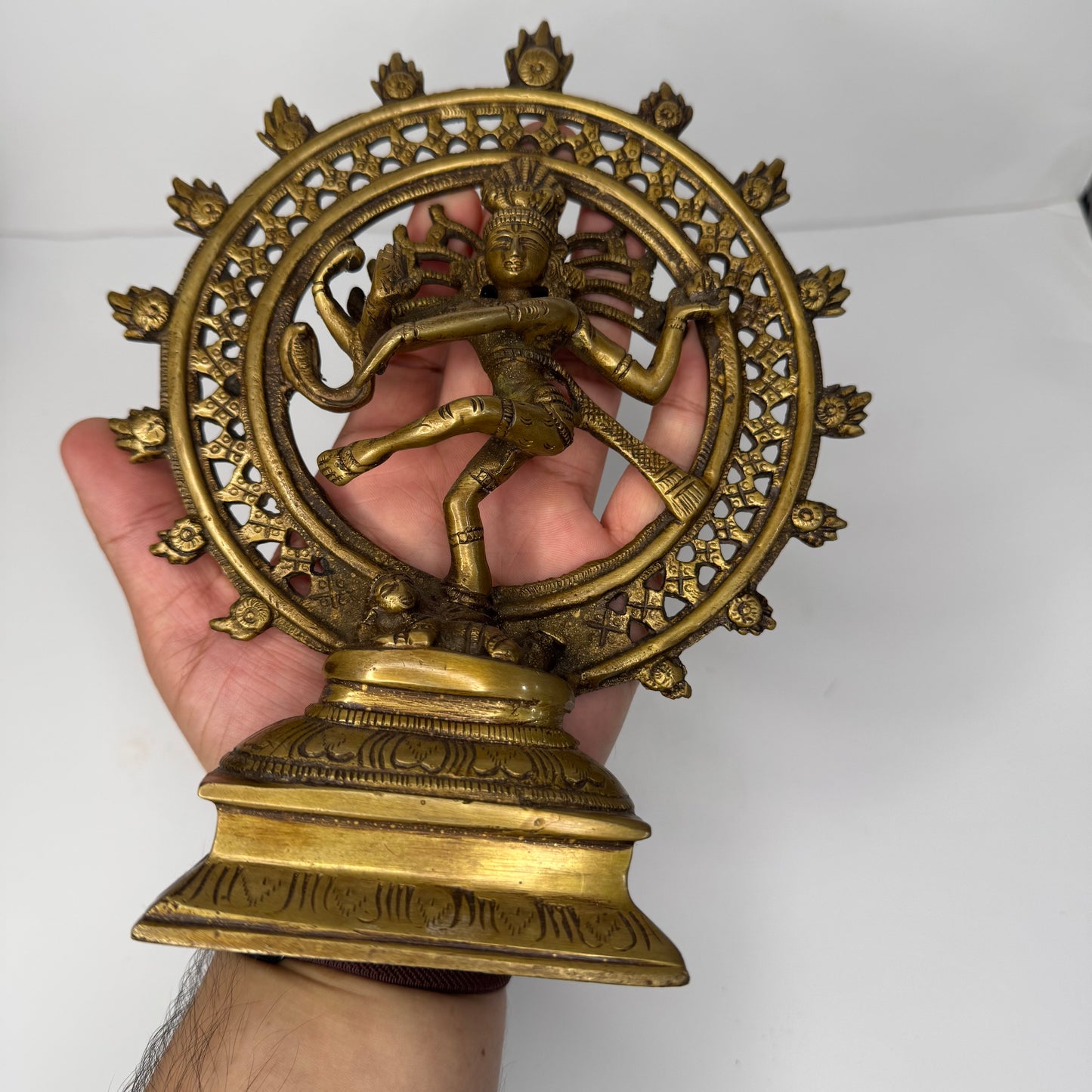 Brass Nataraja Statue – Dancing Shiva Figurine