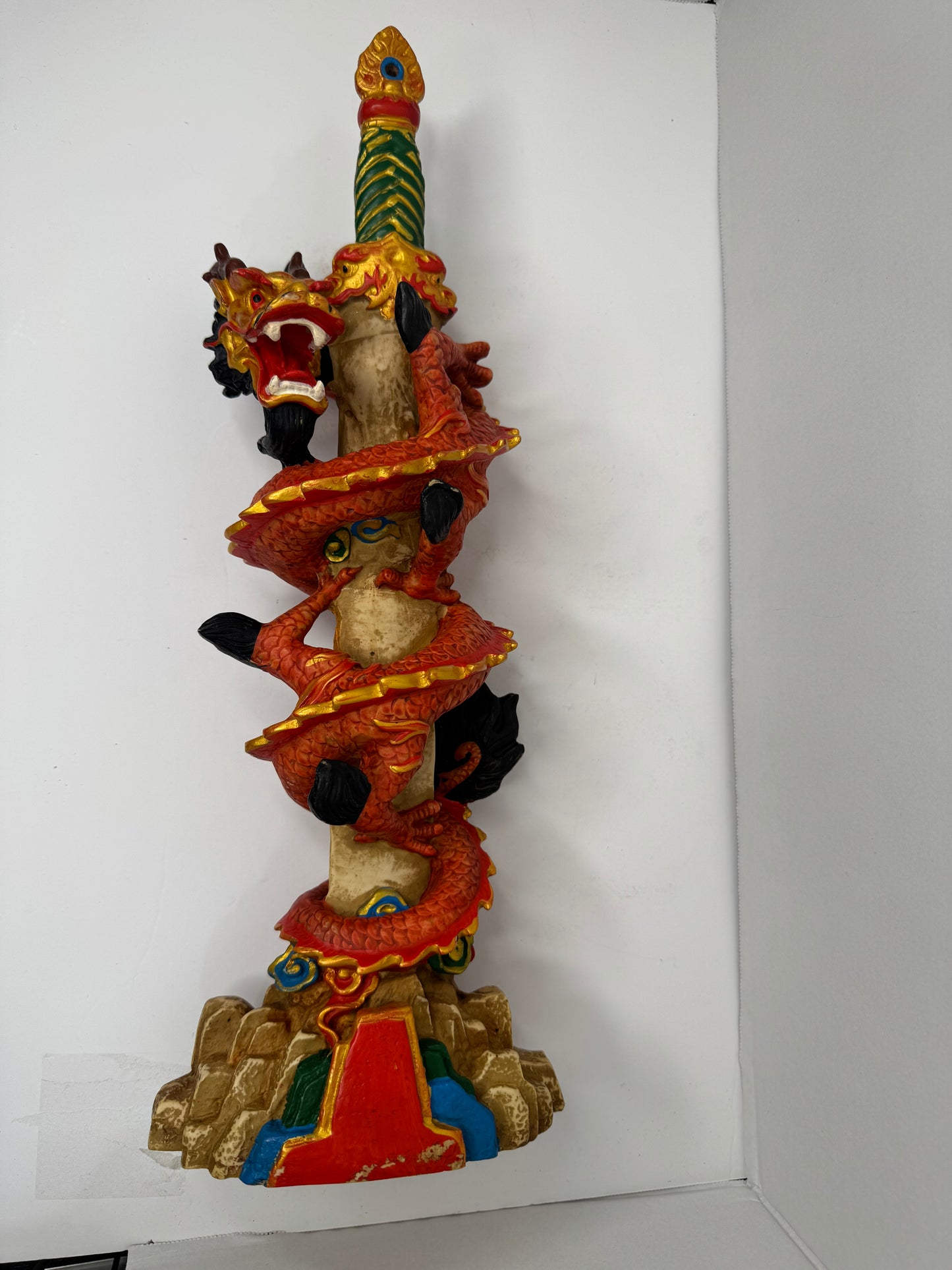 Decorative Dragon Sword Statues with Intricate Detailing