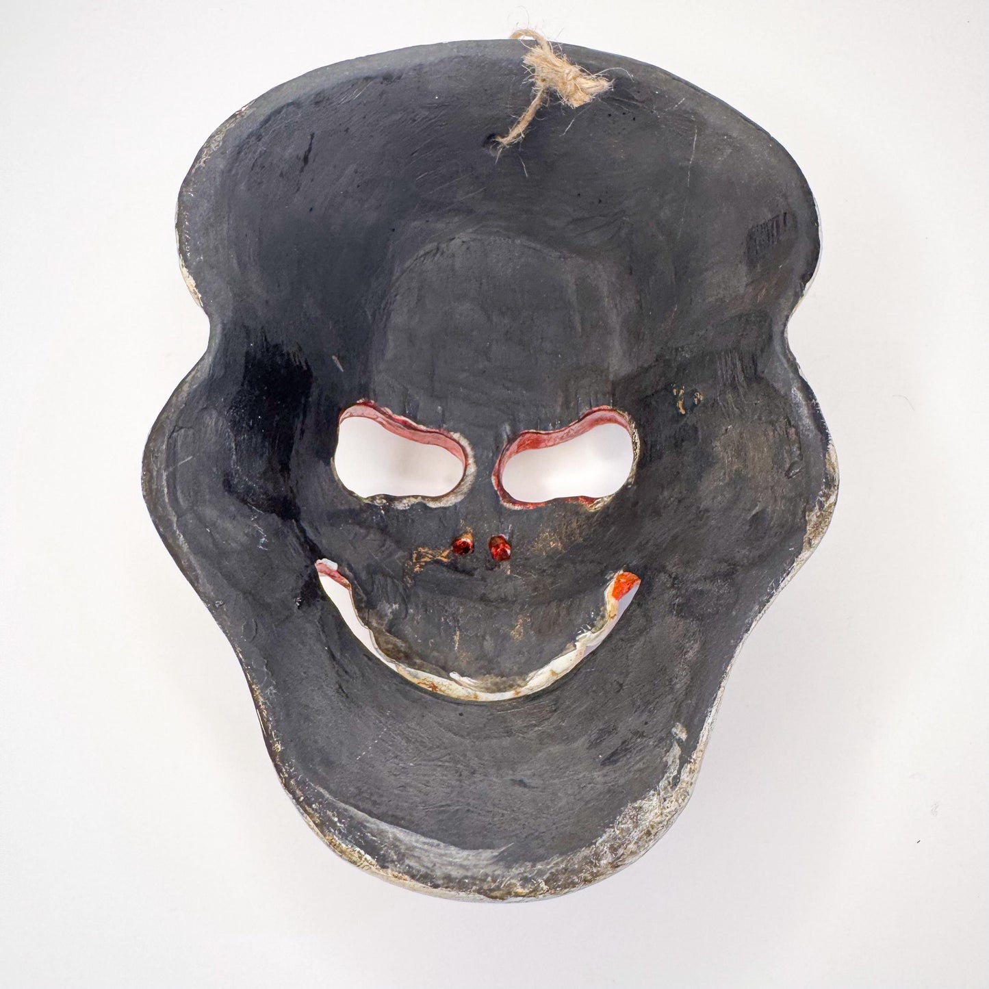 Handcrafted Wooden Skull Mask - Scary, Unique, One-of-a-Kind - Made in Nepal