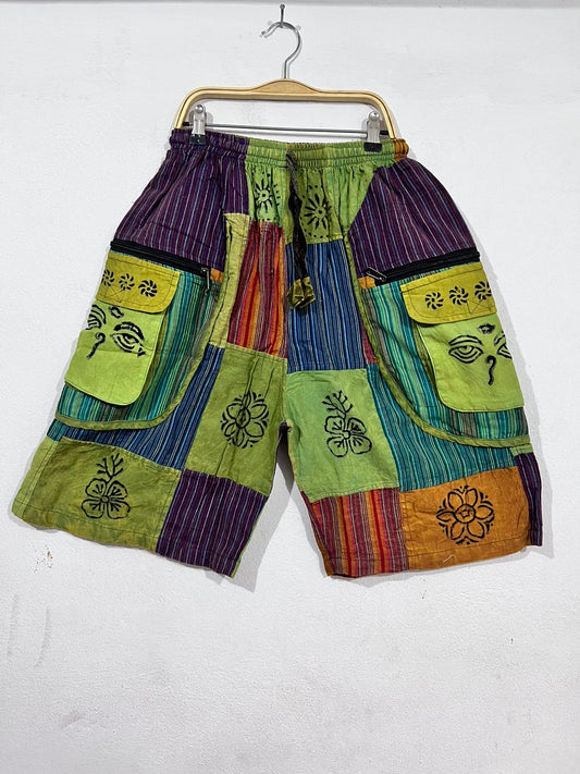 patchwork shorts
