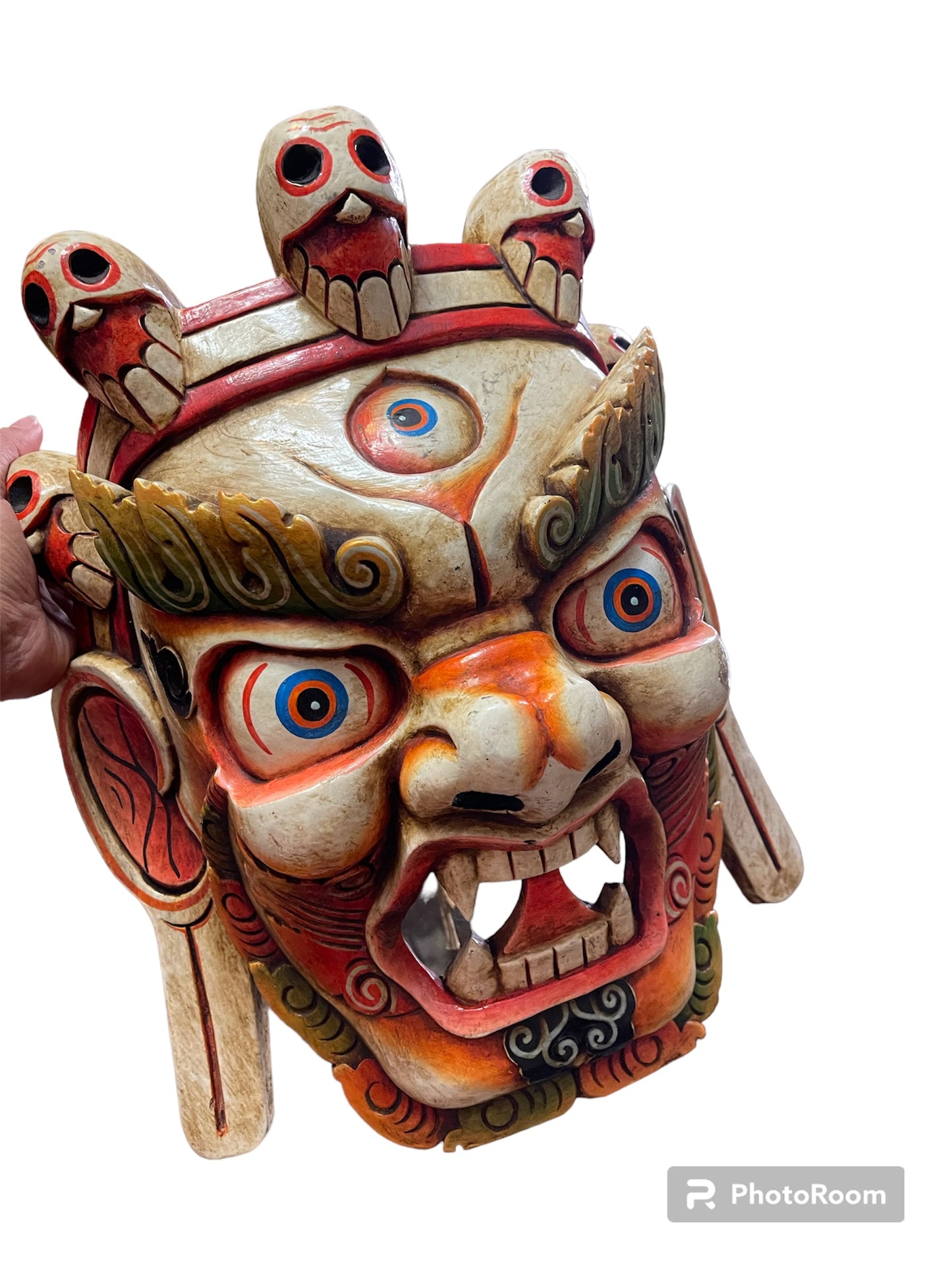 Wooden bhairab mask