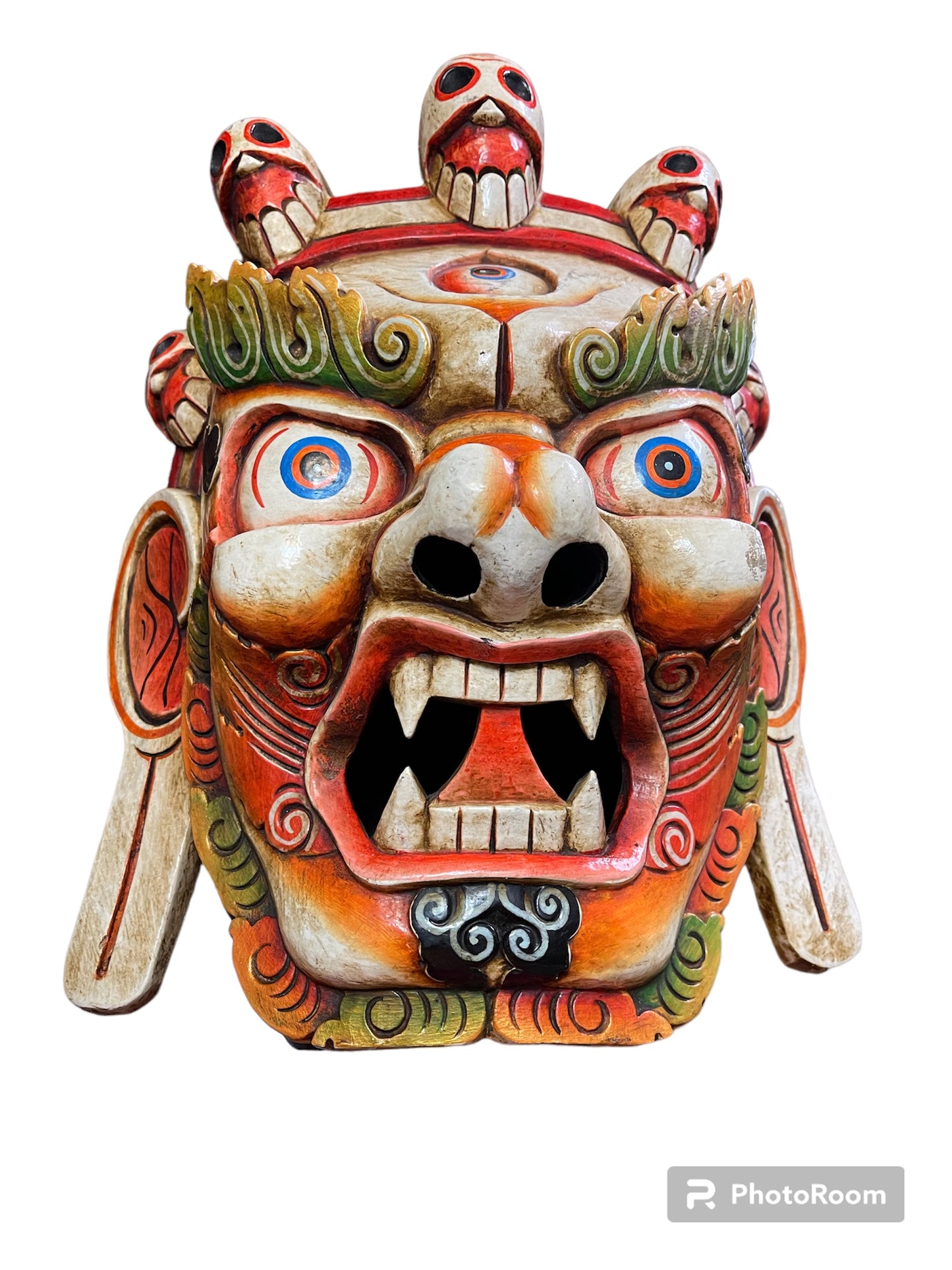 Wooden bhairab mask