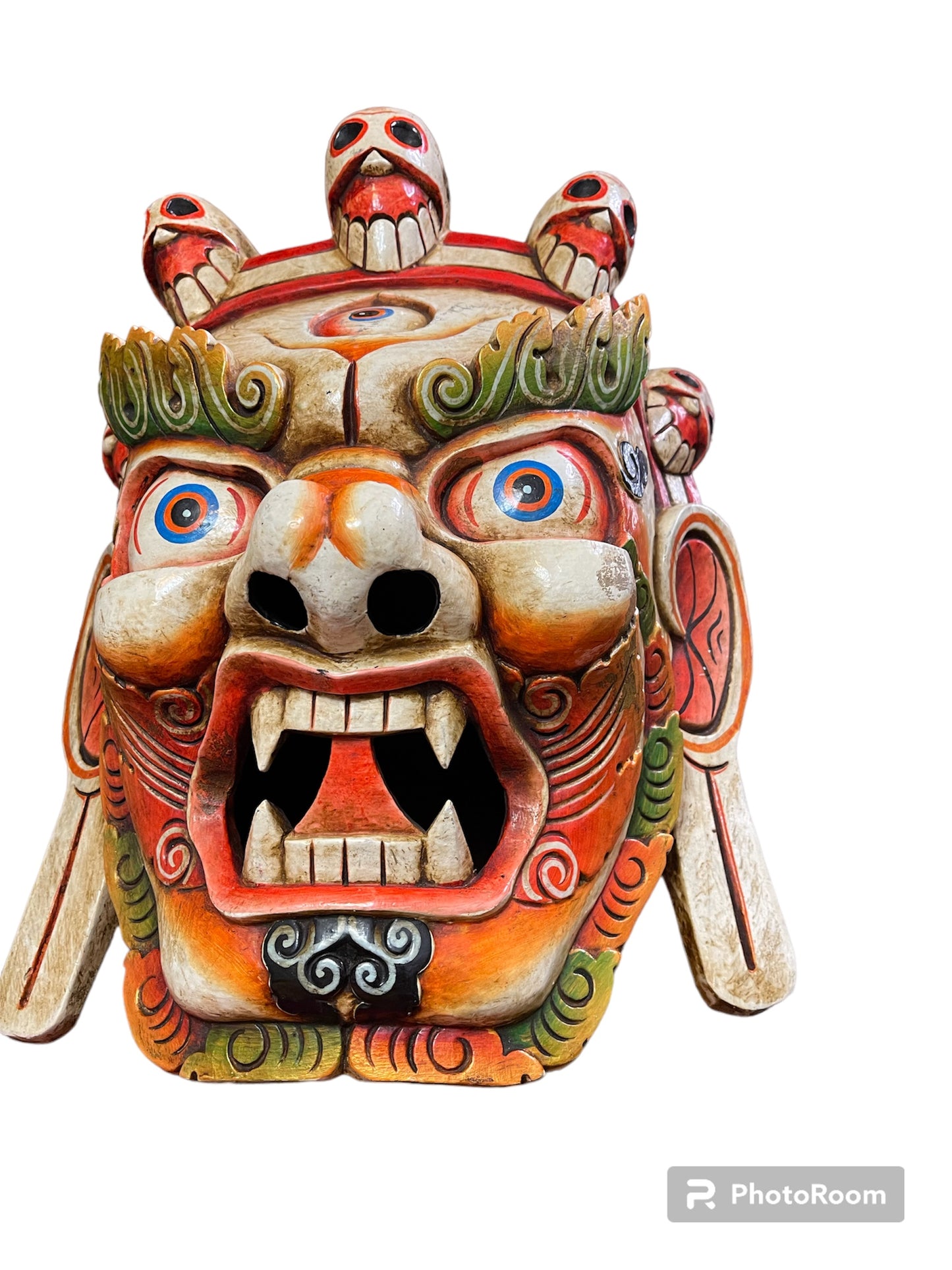 Wooden bhairab mask