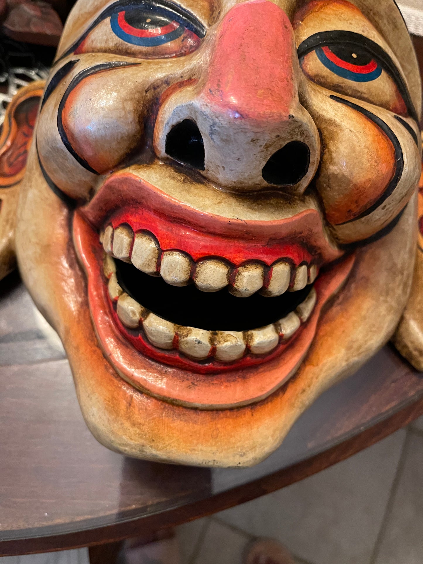 Wood jocker mask