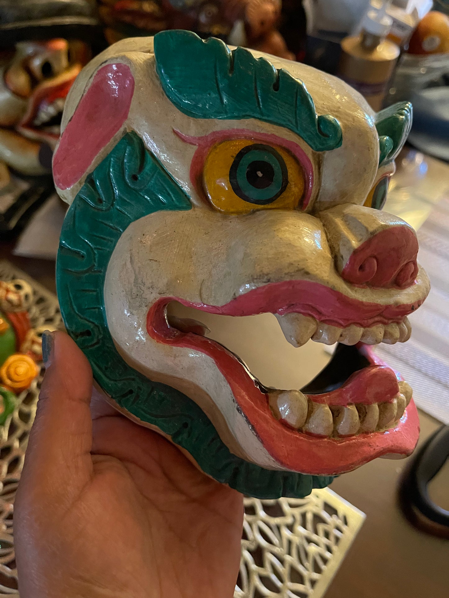 Wood animal mask