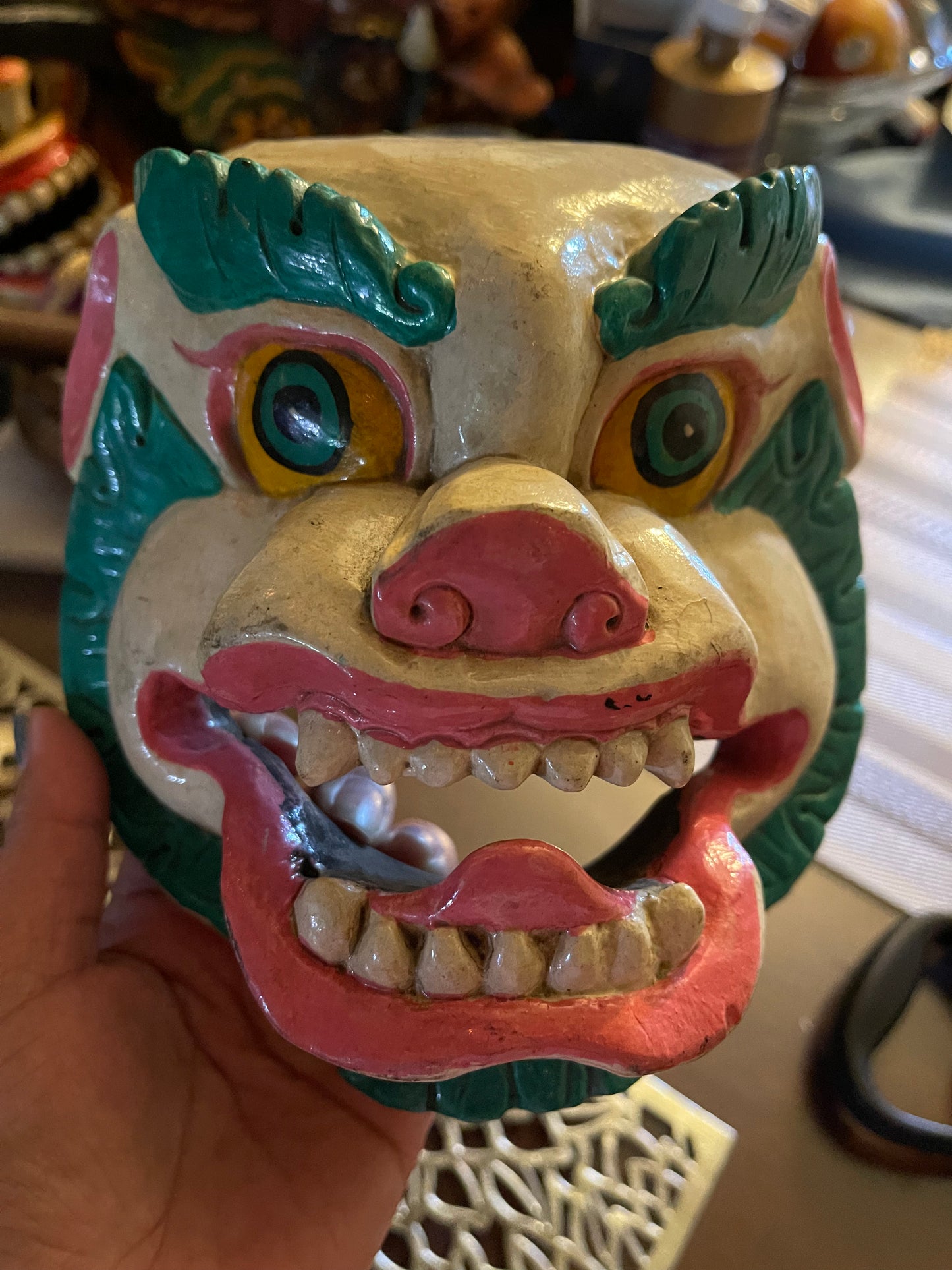 Wood animal mask