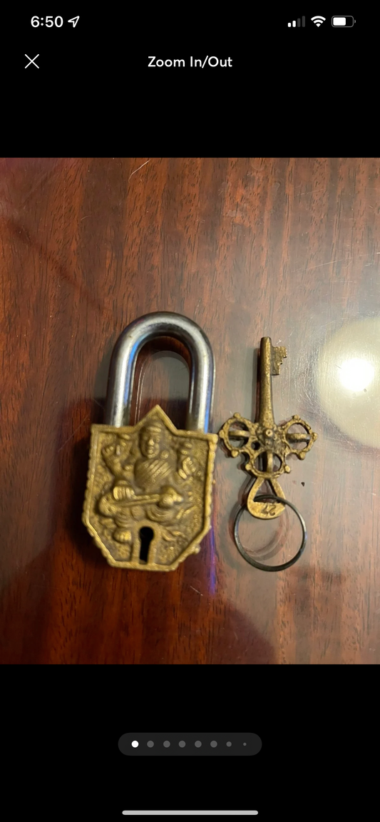 Brass sarwori style padlock