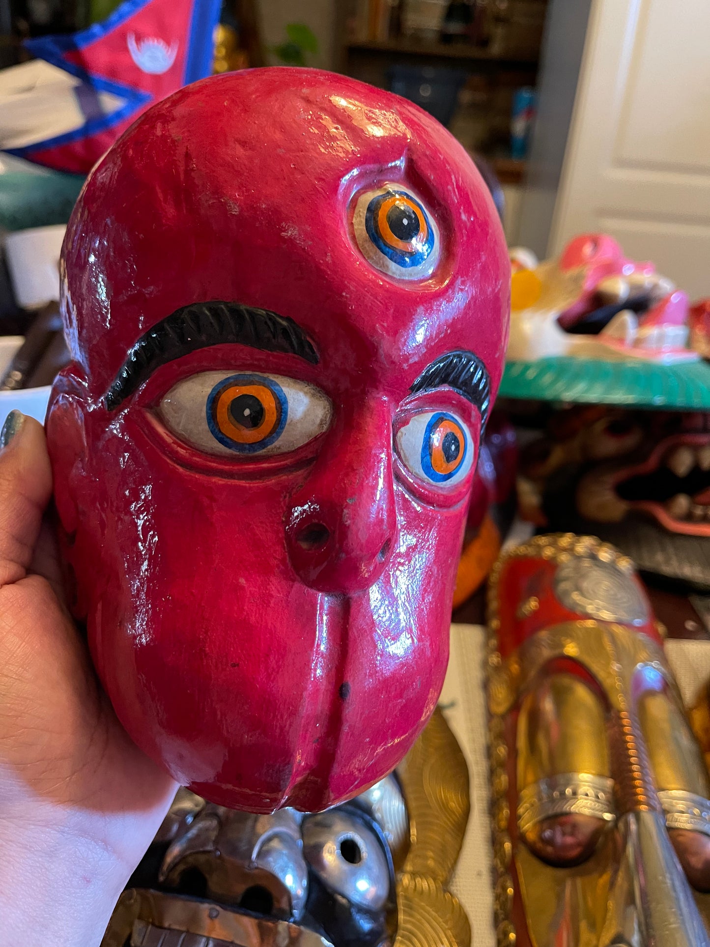 Wood hanuman mask