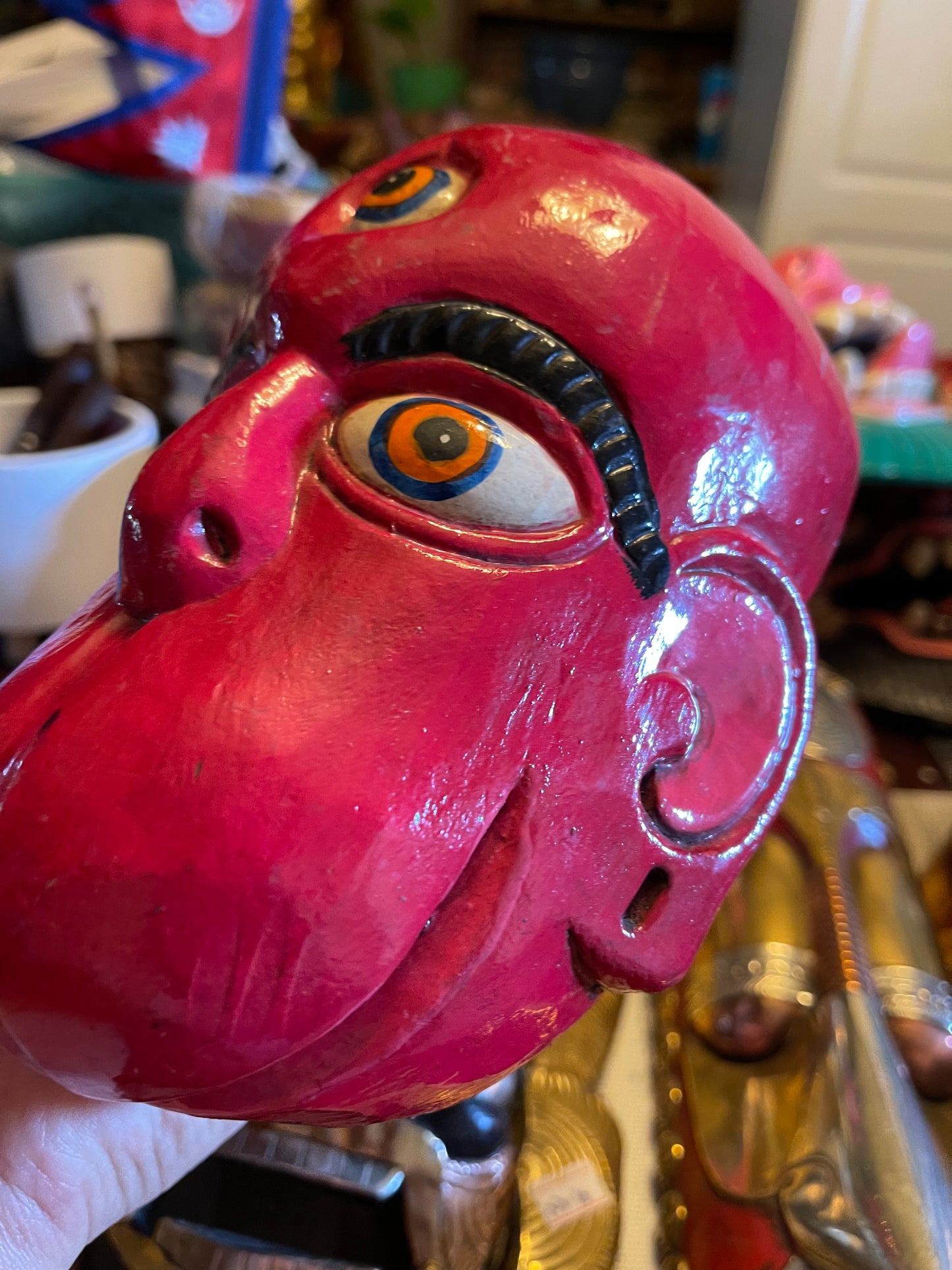 Wood hanuman mask